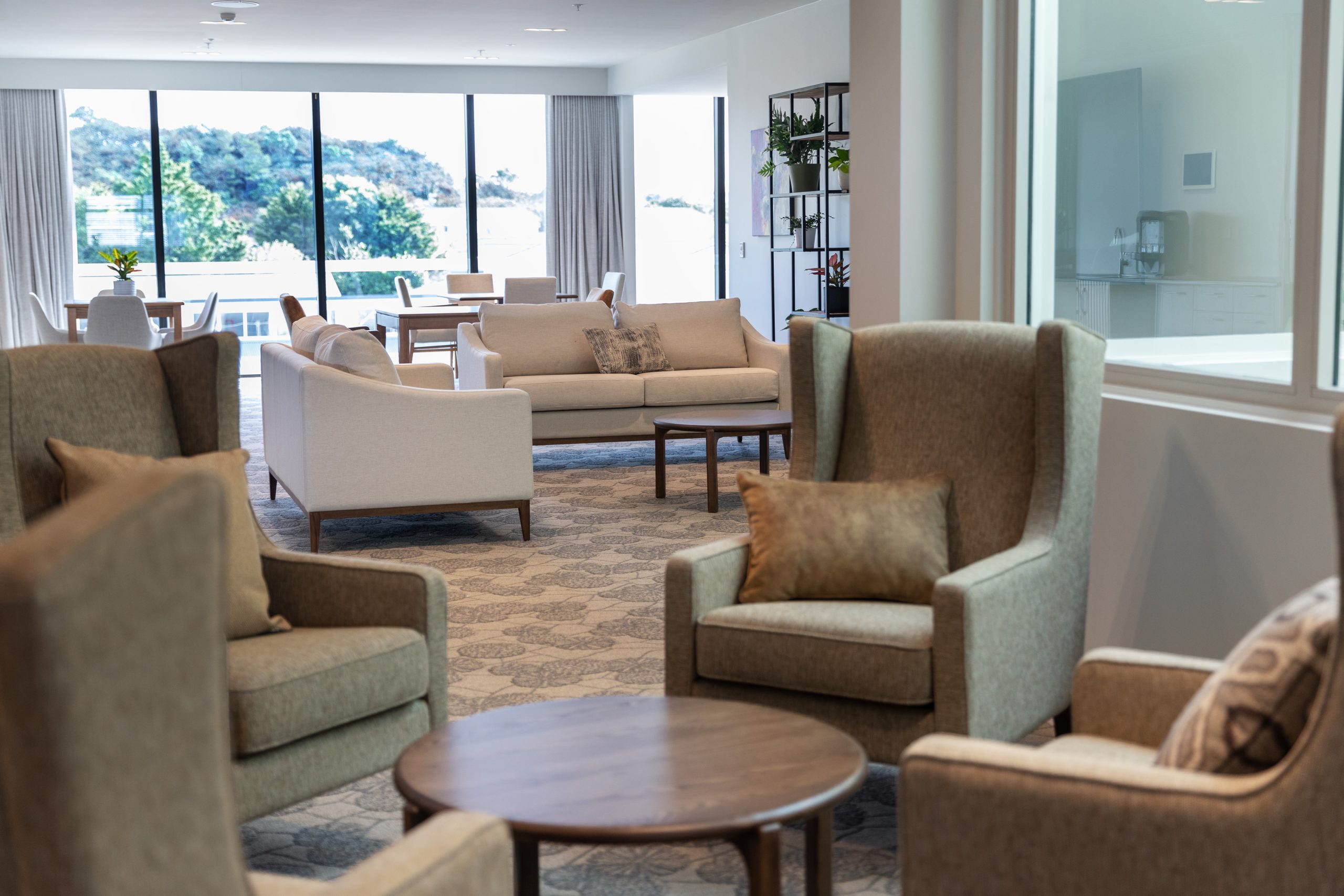 Upper level communal area at St Andrew's Village